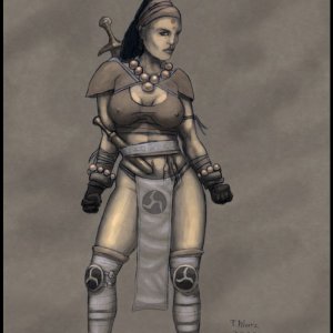 Female Monk Concept