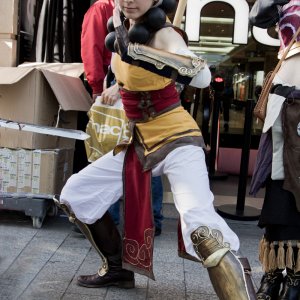 cosplay at Paris launch event