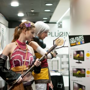 cosplay at Paris launch event