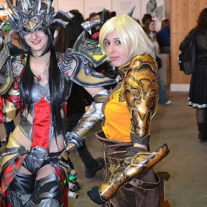 Wizard and Female Monk