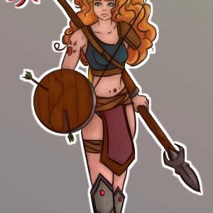 Disney Princesses: Merida as the Amazon