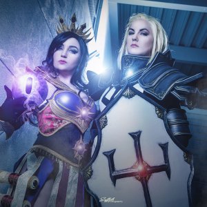 Wizard and Female Crusader