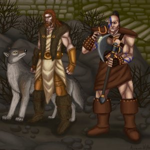 Druid and Barbarian