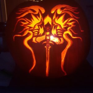 Pumpkin Carving Tyrael