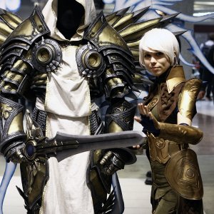 Tyrael and Female Monk