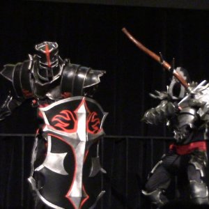 Crusader and Male Demon Hunter