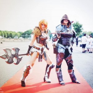 Female Barbarian and Demon Hunter