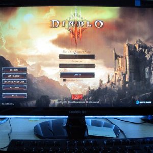 Diablo III Log in Screen