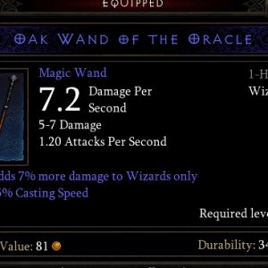 Oak Wand of the Oracle