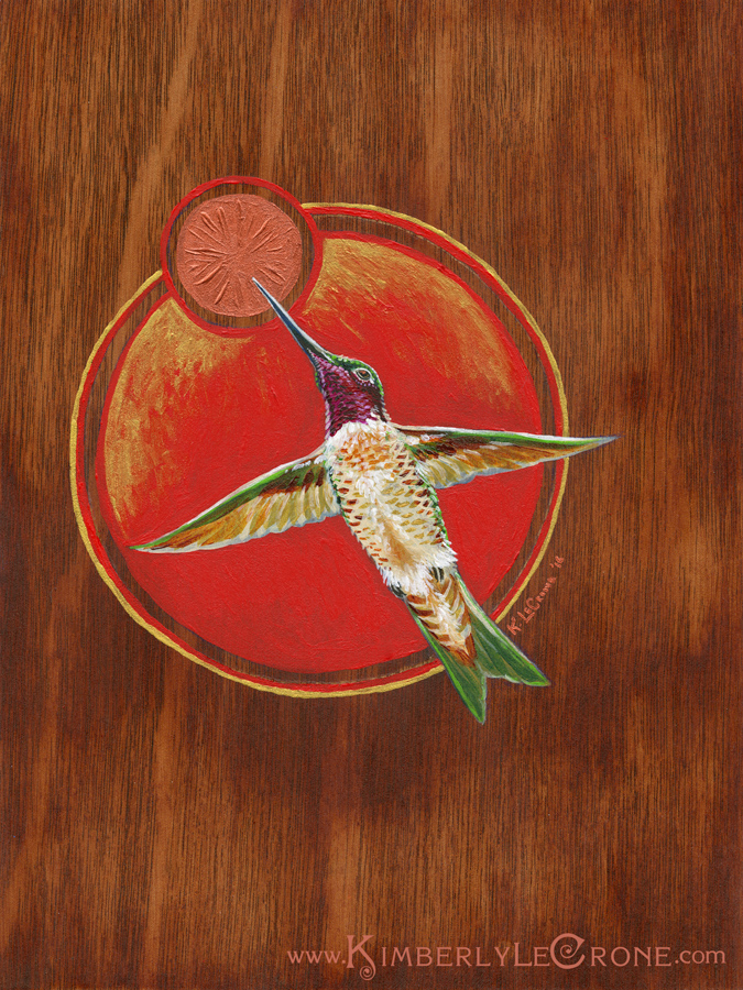 Acrylic Hummingbird