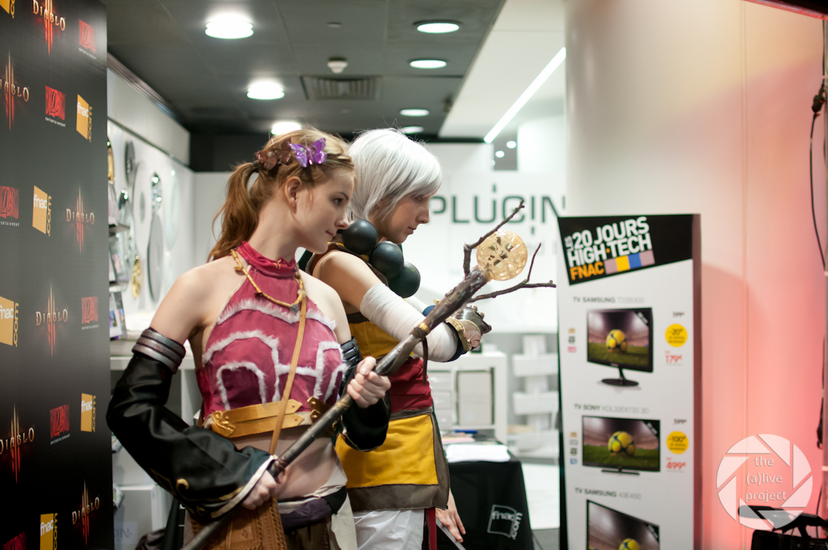 cosplay at Paris launch event