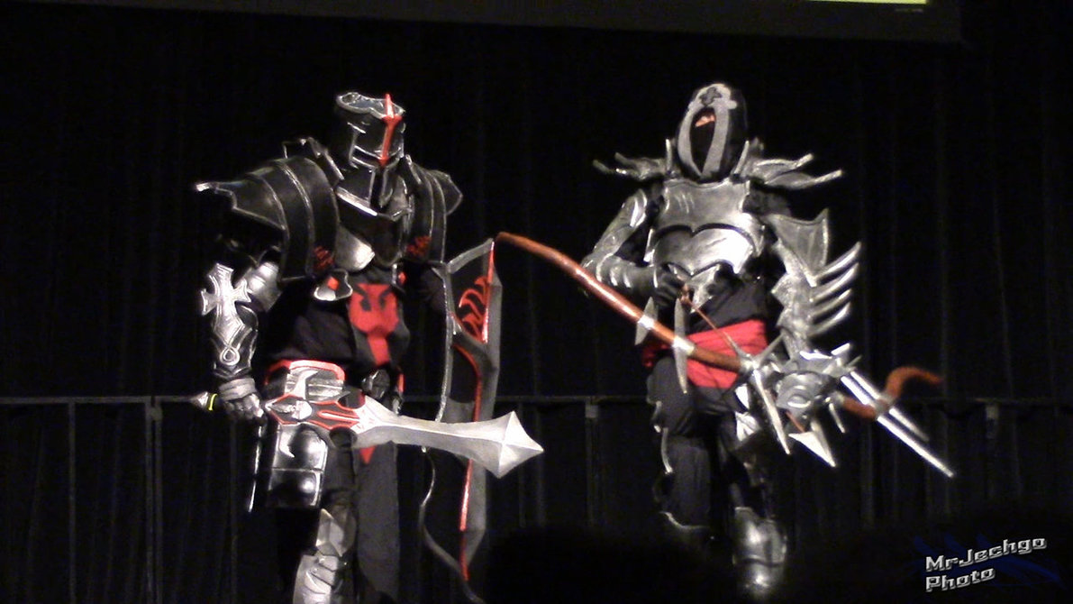 Crusader and Male Demon Hunter