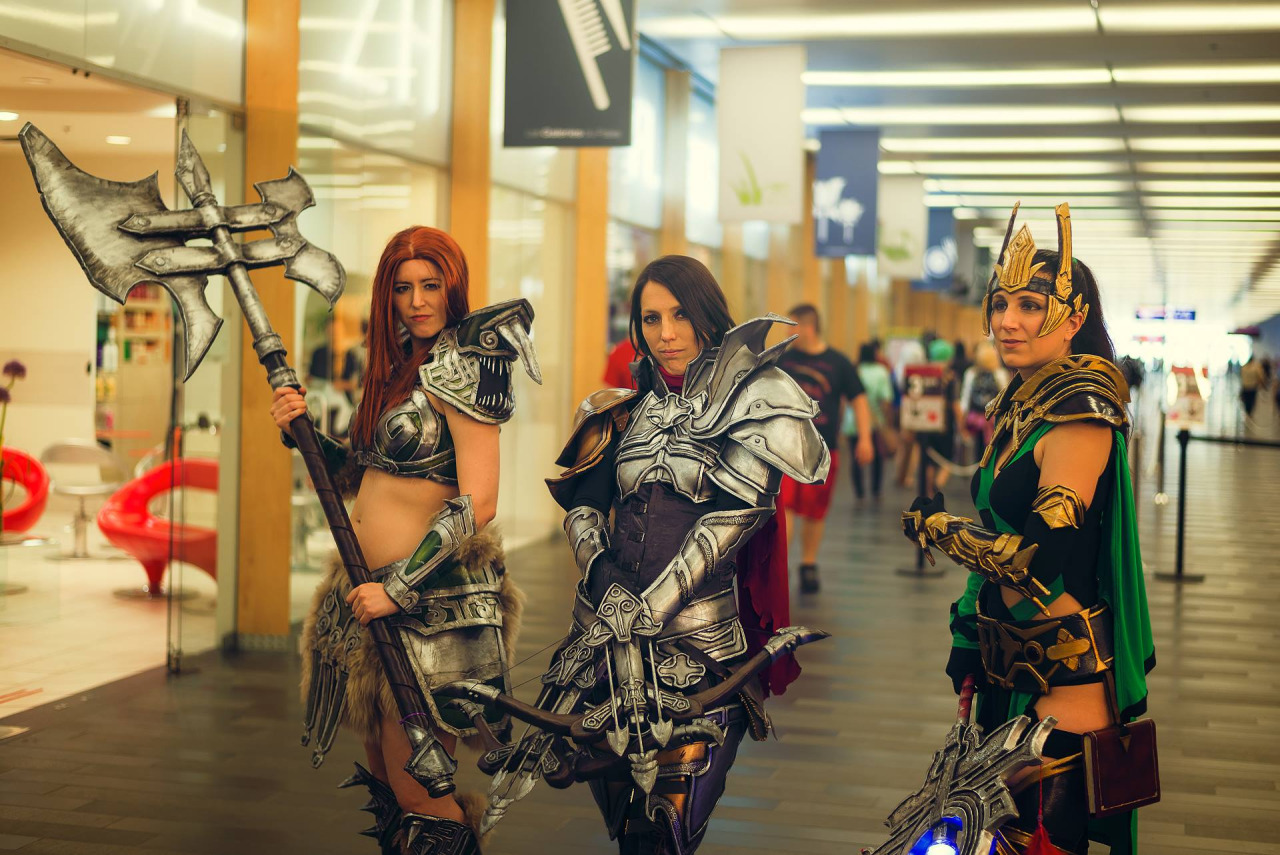 Female Barbarian, Demon Hunter and Wizard