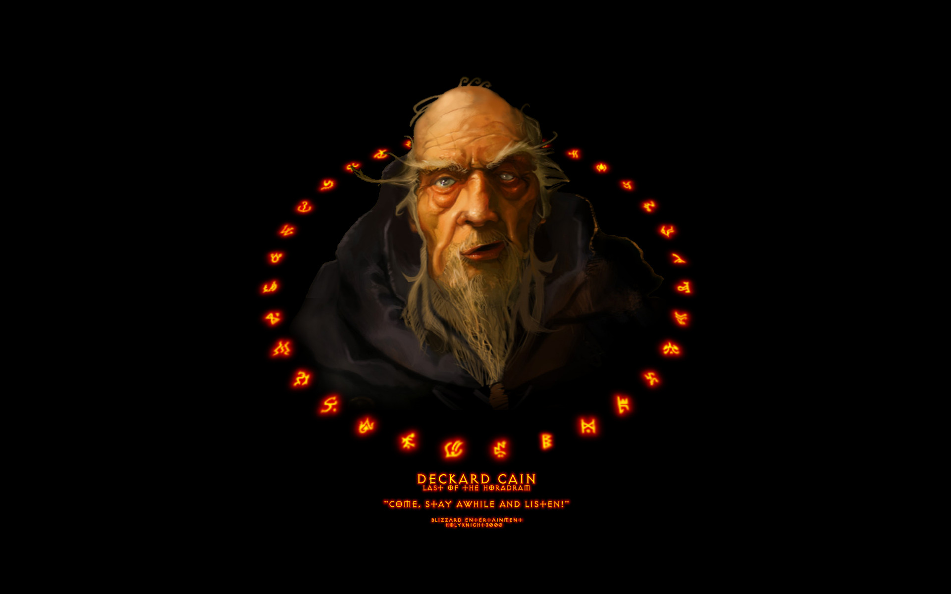 Fiery Runes - Deckard Cain