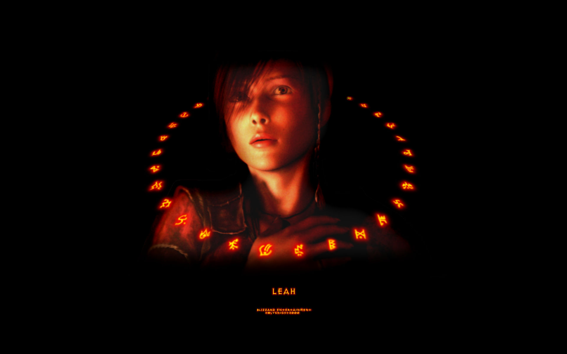 Fiery Runes - Leah