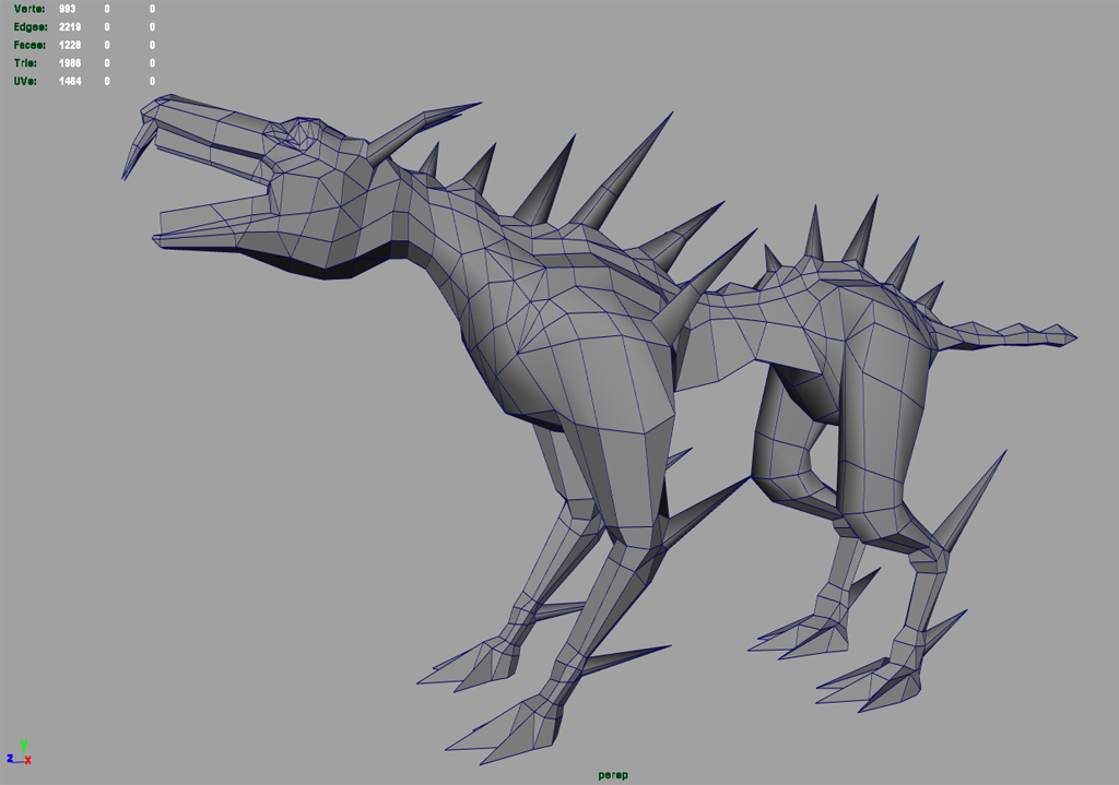 Flayed Hound Wireframe