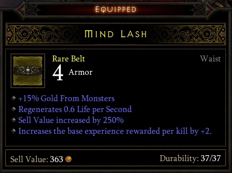Mind Lash - Rare Armor