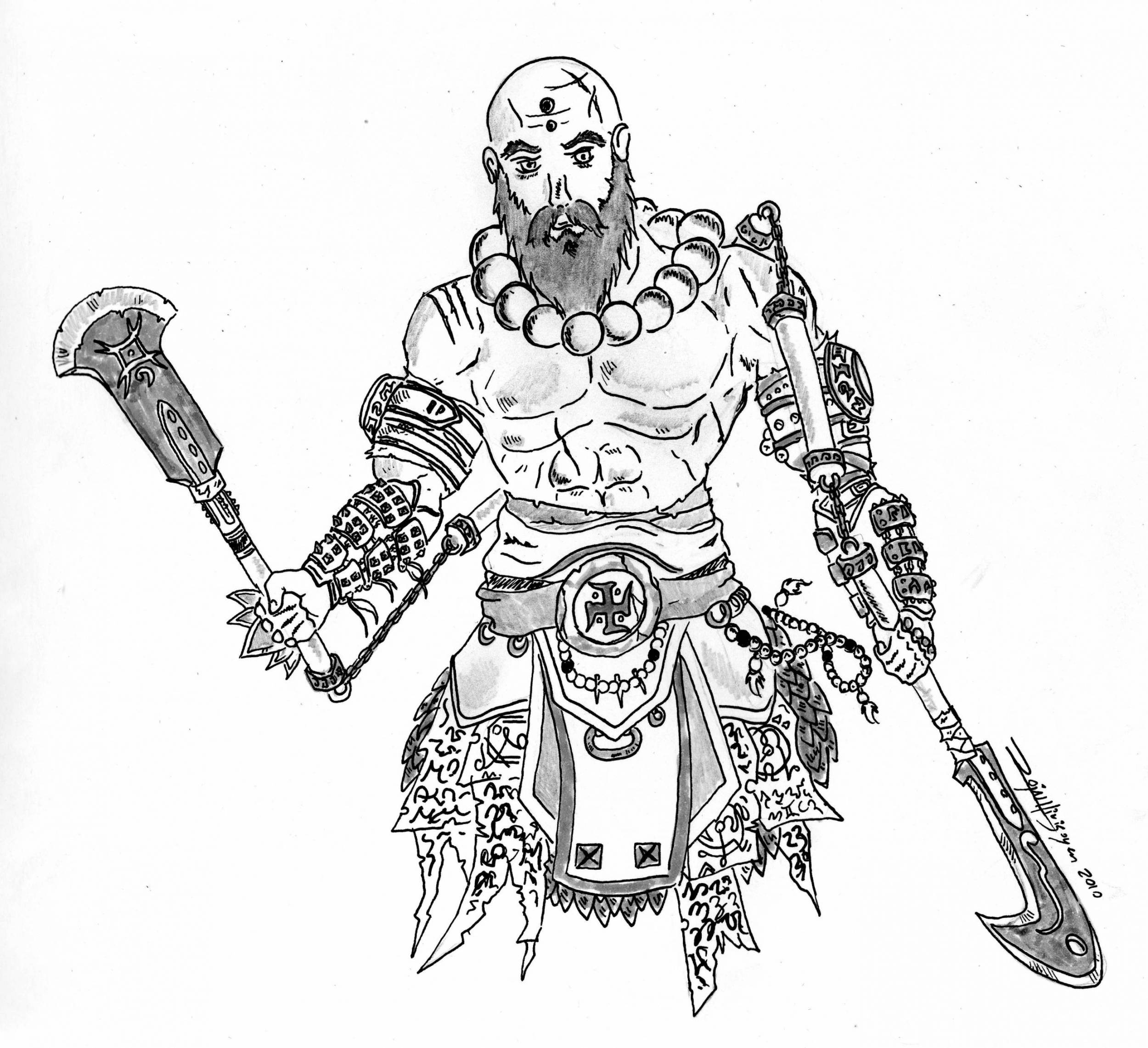 Monk concept art