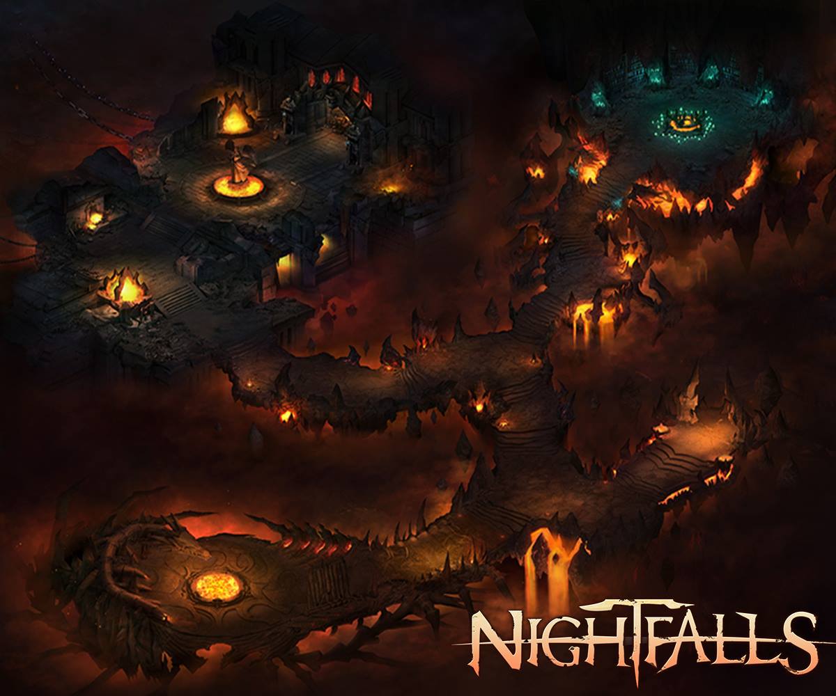 Nightfalls Level Concept Art