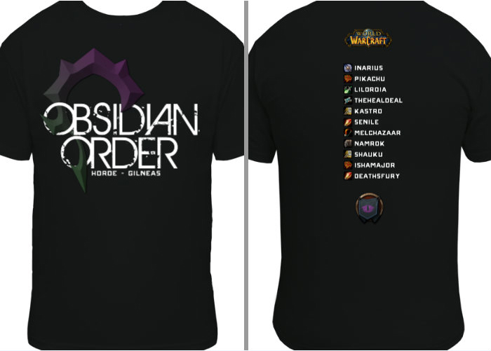 Obsidian Order Blizzcon '11 Shirt