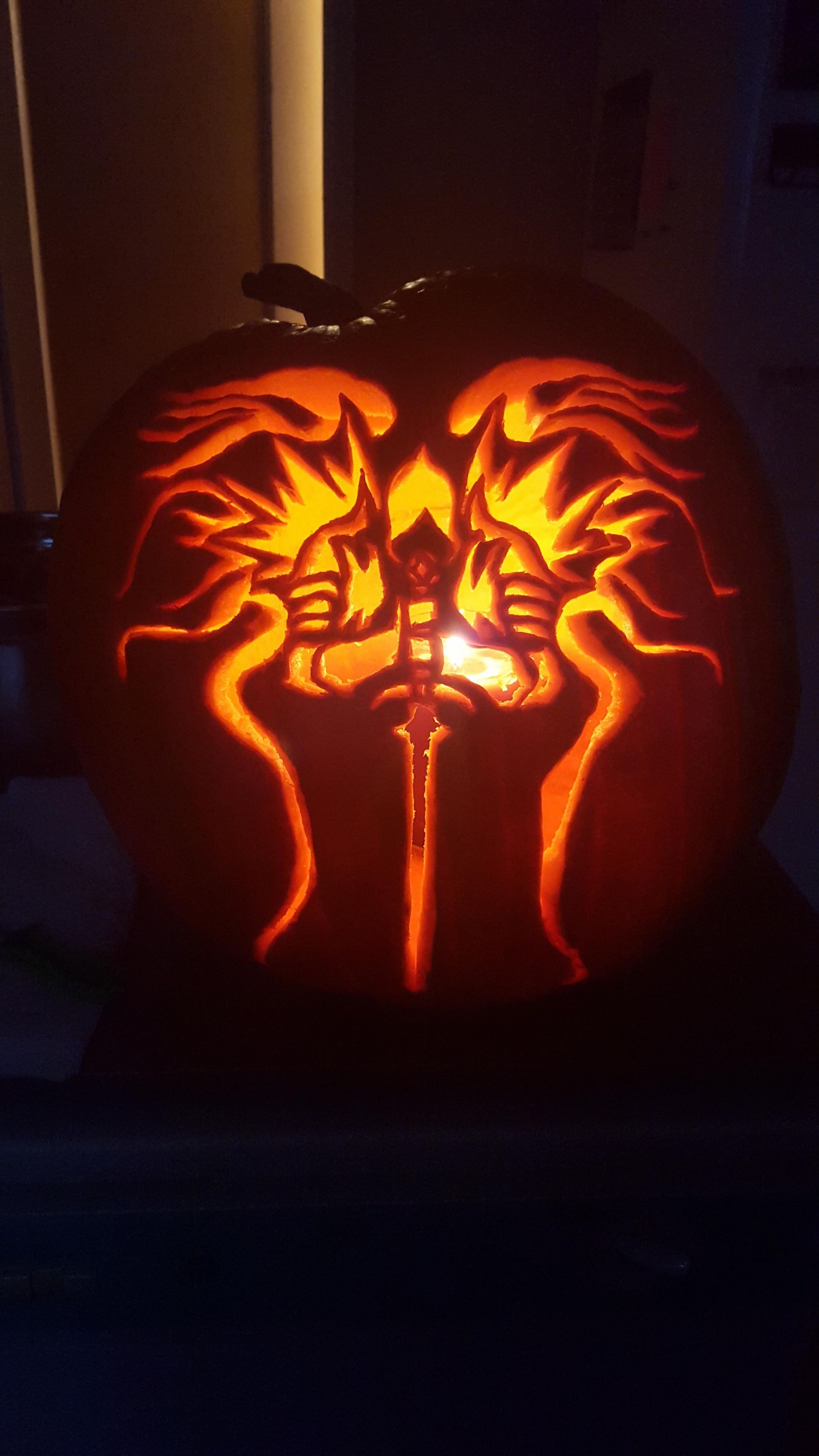 Pumpkin Carving Tyrael