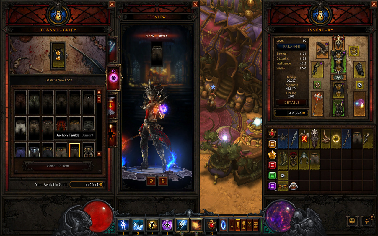 Transmog Interface of the Mystic