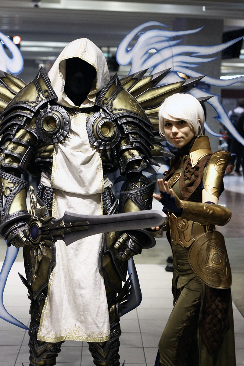 Tyrael and Female Monk
